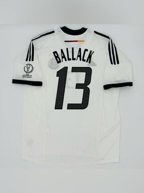 Germany Ballack 2002 home World Cup jersey